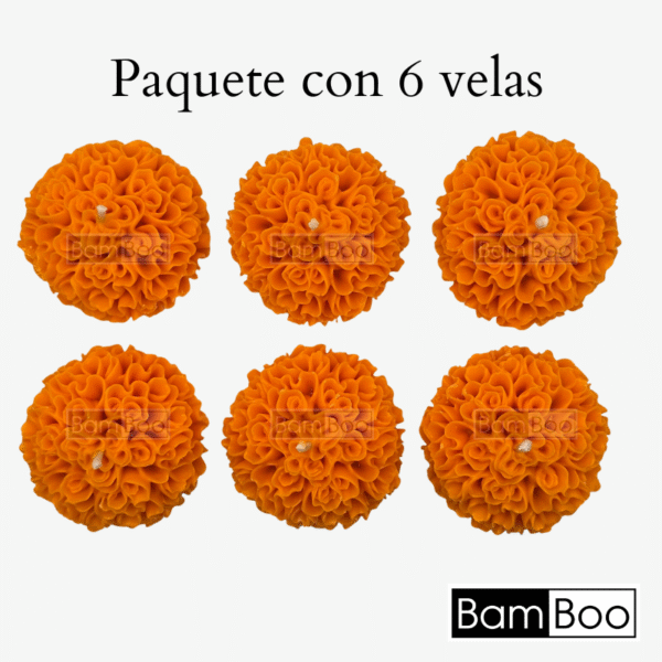 Velas Cempasúchil chicas - Image 2